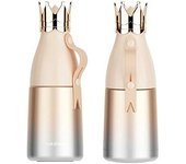 Frascos de vacío de acero inoxidable, tazas, taza térmica con corona bonita para café, leche, botella de agua potable para viaje, 240ML