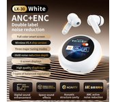 V8 Display Touch Screen Bluetooth Headphones Wireless In-Ear LCD Active Noise Cancellation A9proANC Wxxbd