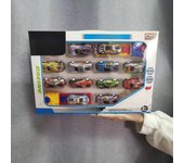 New Mini Alloy Pull-Back Car Boys Children'S Bouncing Car Simulation Fall-Resistant Model Toy Car Kindergarten Birthday Gift Set