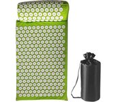 Acupressure Pillow With Storage Bag For Neck Back Foot Massage Pads Acupressure Mat Pillow Set Improves Bloods Circulation Mat