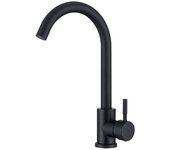 Grifo de cocina negro, grifo de cocina con caño giratorio de 360 °, grifo de fregadero de Maple inoxidable duradero