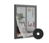 NQT Mosquitera para Ventanas Adhesiva, Protección Contra Insectos Recortable - Malla Anti Moscas, Mosquito