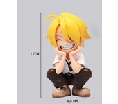 13cm Anime Figure One Piece Monkey D Luffy Roronoa Zoro Kawaii Toys Q Figural Nendoroid Car Decoration PVC Model Gift
