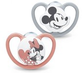 Chupetes Disney Baby Space Mickey 18-36 (2ud) silicona.Nuk