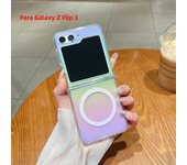 Color Plating Case for Samsung Galaxy Z Fold Flip 6 5 4 3 Cover Clear Soft Strong Magnetic Shell Magsafe Gradual Phone Fundas