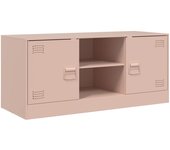 Mueble TV combinadoMueble para TV de acero rosa 99x39x44 cm