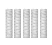 10 Micron 10 Inch x 2.5 Inch String Wound Sediment Water Filter Cartridge Whole House Sediment Filtration, Universal