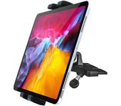 Soporte Tablet Coche CD Ranura, woleyi Porta Tablet & Movil Coche Reproductor de CD con 360° Rotación, para iPad Pro Air Mini, Samsung Galaxy, iPhone 12 11 Pro MAX y 4-11" Teléfono y Tablet
