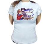 MERCHANDMANIA CAMISETA MUJER Unnamed Memory isekai magia bruja anime serie woman tshirt