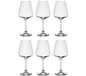 BOHEMIA LOIRA 6 Copa Vino Cristalín 45CL Transparente Brillo Brillo excepcional Ecológico