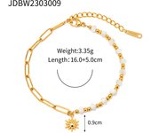 Anillos abiertos con lazo de acero inoxidable para mujer, joyería elegante de perlas de imitación, bonitos anillos de boda para fiesta, regalo para niñas