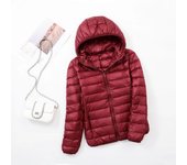 Plus Size Thin Light Down Jacket Women 2023 Autumn Winter Slim Short Hooded Warm White Duck Down Coat Women Outerwear Streetwear