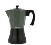 Bidasoa Vera Cafetera Aluminio 12 Tazas Verde Mate Inducción Ahorro Energético
