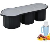 Bandejas para cubitos de hielo para congelador con tapa y recipiente, bonita bandeja para cubitos de hielo - Molde cilíndrico de silicona para cubitos de hielo de 20 a 40 oz, molde para cubitos de hielo.