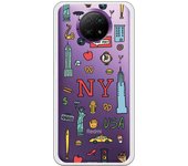 Funda compatible con Xiaomi Redmi Note 9 5G - Redmi Note 9T - Be Unique Funda Gel New York