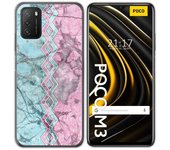 Tumundosmartphone Funda Gel Tpu para Xiaomi POCO M3 / Redmi 9T diseño Mármol 08 Dibujos