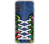 Tumundosmartphone Funda Silicona Antigolpes para Samsung Galaxy A32 5G diseño Zapatillas 13 Dibujos