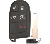 jingyuqin SIP22 Blade Remote Smart Key Shell Replacement for Fiat 500 500L 500X Toro 2016 2017 2018 2019 Car Key Case 3/4/5 BTN