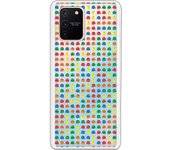 Funda compatible con Samsung Galaxy A91 - S10 Lite - Patron Comecocos Fondo Clear