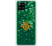 Funda original compatible con Samsung A42 5G - Real Betis Balompié Escudo amarillo
