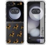 Funda Silicona Antigolpes para Samsung Galaxy Z Flip 5 5G diseño Perros 09 Dibujos
