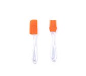 2 Pcs Set de Pinceles y Escobas de Cocina， Set de Pinceles y Escobas para BBQ ，Set de Pinceles y Escobas de Pastelería，Resistente a Altas Temperaturas Pinceles de Silicone Traje para Barbacoas, Repostería, Revolver Alimentos, Baking Cooking（Color aleatori