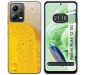 Funda Silicona para Xiaomi Redmi Note 12 5G diseño Cerveza Dibujos
