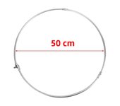 Stainless Steel Fishing Folding Net Brail Head Round Dipnet Tackle Accessory