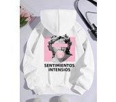 Sculpture Intense Feelings Printing Women Hoodies Casual Sports Tide Hoody Fleece Warm Comfortable Hooded Fashion Street Clothes