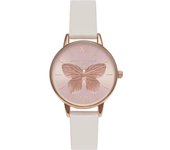 Olivia Burton Reloj Mujer Analogico Cuarzo con Correa de Piel sint�tica OB16MB16
