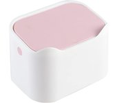 Bote de basura de escritorio portátil (blanco)-