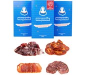 Monjamón - [Pack Los Elegidos del año  2025]- Selección de Ibéricos de Bellota  Jamón, Paleta, Lomo, Chorizo y Salchichón 100% Ibérico  Curación Artesanal  Sabor Gourmet para Auténticos Sibaritas  Ideal para Regalos y Reuniones