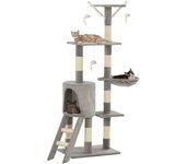 Rascador para Gatos con postes de sisal 109 cm Gris