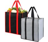 Bolsas de compresas reutilizables y plegable para la cocina, paquete de 4, bolsa de mano utilitaria a Granel, canasta de Bolsas (Negro)