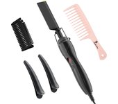 UNTIOR Dry And Wet Straight Hair Curling Copper Comb Bangs Straight Hair Electric Heating Curling Comb Hair Comb