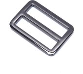 Rectangle Metal Tri Glide Backpack Strap Adjust Bag Buckle Webbing Slider Buckle