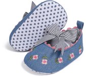 New Flower Embroidery Ballet Baby Girl Shoes Bow Bow Soft Bottom Non-slip Princess Shoes First Toddler Infant Shoes