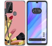 Funda Silicona para Blackview A50 diseño Brochas Dibujos
