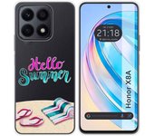 Funda Silicona Transparente para Huawei Honor X8a diseño Summer Dibujos