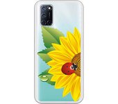 Funda compatible con Oppo A52/A72/A92 - Girasol y mariquita