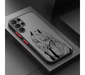 Anime Chainsaw Man For Samsung A 02 03 13 14 15 22 24 25 32 35  54 55 72 Lite S 5G 4G Frosted Translucent Phone Case