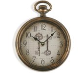 Versa Keys Reloj de Pared Decorativo, para Salón o Cocina, Medidas (Al x L x An) 30 x 4,3 x 30 cm, 1 pila 1.5 V AA necesaria (no incluida), Color Dorado