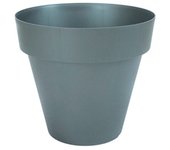 Plastiken TES - Maceta Redonda Clásica Diámetro 26 cm Capacidad 7.5L. Antracita