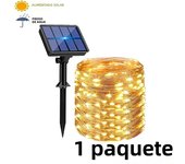 4Pack Solar String Lights Outdoor Waterproof Solar Powered Copper Wire 8 Modes Fairy Lights for Wedding Party Christmas Tree