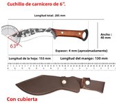 6 Inch Kitchen Knife Professional Butcher Boning Knife Wood Handle Meat Cleaver Vegetables Fish Slicing Knife with Knife Case