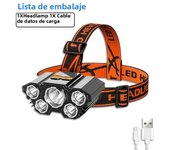 8LED Powerful Rechargeable Head Flashlight for Fishing Led Headlamp Camping Headlights Hunting Torch Hiking Front Lanterns