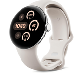 Google Pixel Watch 3 41mm WiFi Plata (Polished Silver) y Correa Deportiva Blanca (Porcelain)