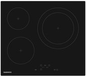 VITROCERAMICA INDEPENDIENTE RADIANTES DAEWOO BH6VTF26BNL-ES 3 ZONAS COCCION ANCHO 60 CM