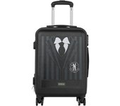 Maleta trolley ABS Uniform Miércoles 55cm, viaja con estilo gótico con esta maleta de Miércoles Addams.