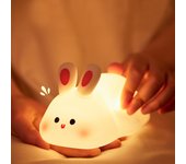 Luz Nocturna Para Niños Pato Plano Acostado, Batería Recargable USB Luces De Sueño Para Bebés De Silicona Para Niños